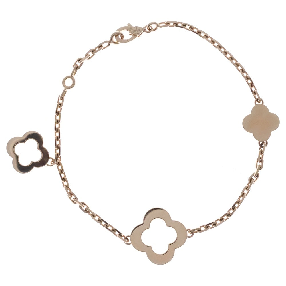 Van Cleef & Arpels(ヴァンクリーフアンドアーペル) ビザンチン アルハンブラ ブレスレット 3モチーフ イエローゴールド Au750 VCARD39600 ジュエリー