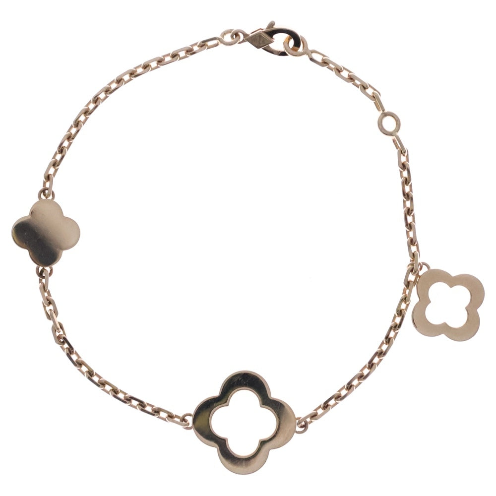 Van Cleef & Arpels(ヴァンクリーフアンドアーペル) ビザンチン アルハンブラ ブレスレット 3モチーフ イエローゴールド Au750 VCARD39600 ジュエリー