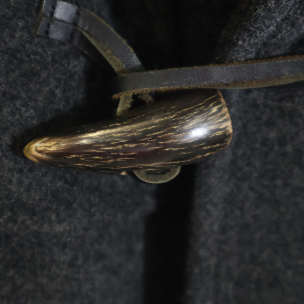 BURBERRY BLACK LABEL(バーバリー ブラックレーベル) バーバリーチェック フーデッドウールロングダッフルコート グレー BMP90-901-07