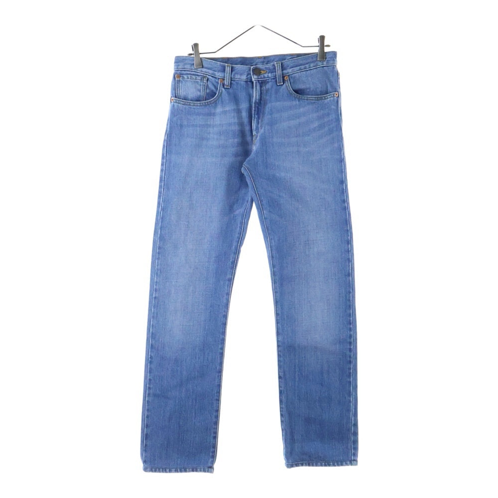 GUCCI(グッチ) LOVED 鳥刺繍 ロゴパッチ付デニムパンツ ブルー 430365 XR733