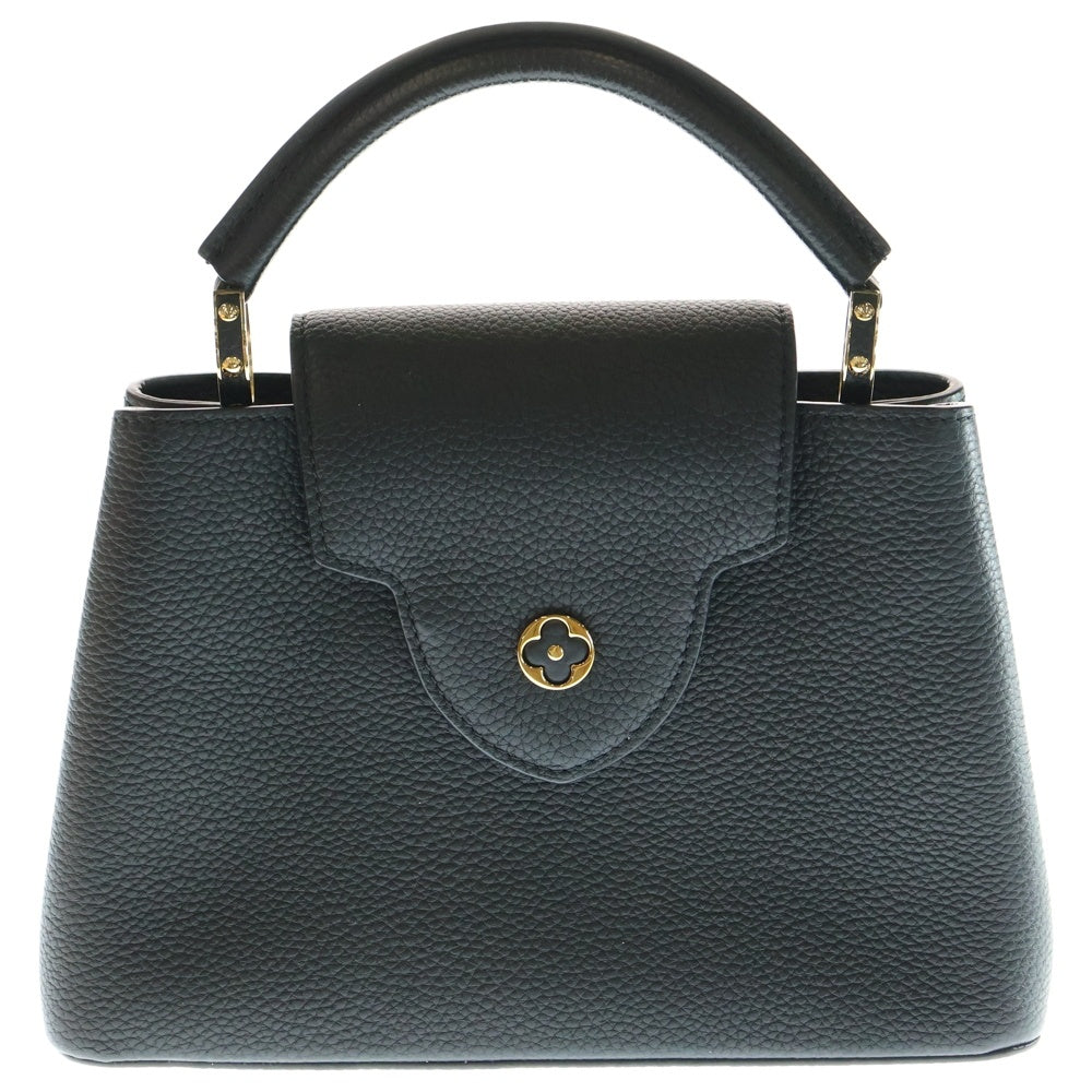 LOUIS VUITTON(ルイヴィトン) トリヨンレザー カプシーヌBB LVグリーンビジューロゴ 2WAYバッグ ショルダーバッグ ハンドバッグ ブラック レザー M59066 ゴールド金具