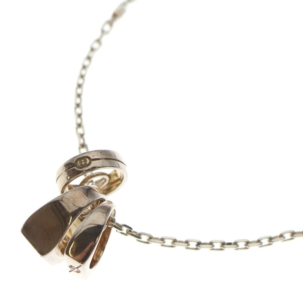 GUCCI(グッチ) インターロッキングG リングチャームネックレス Ag925 シルバー アクセサリー レディース