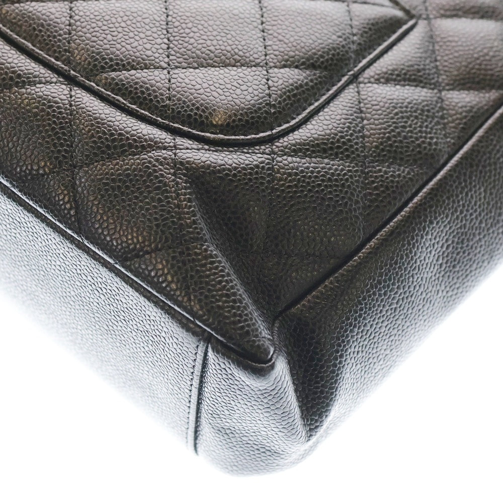 CHANEL(シャネル) PST チェーントートバック ブラック キャビアスキン ゴールド金具