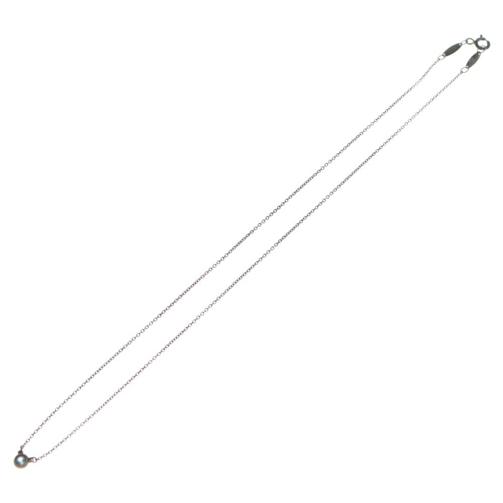 TIFFANY & Co.(ティファニー) バイザヤード アクアマリン ネックレス ペンダント Ag925 SV シルバー