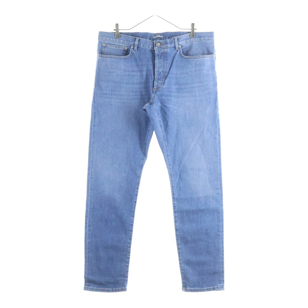 DIOR(ディオール) ウォッシュ加工 レザーパッチ ストレッチ スリムフィット スキニーデニムパンツ ジーンズ インディゴ レディース 193DS10K349X