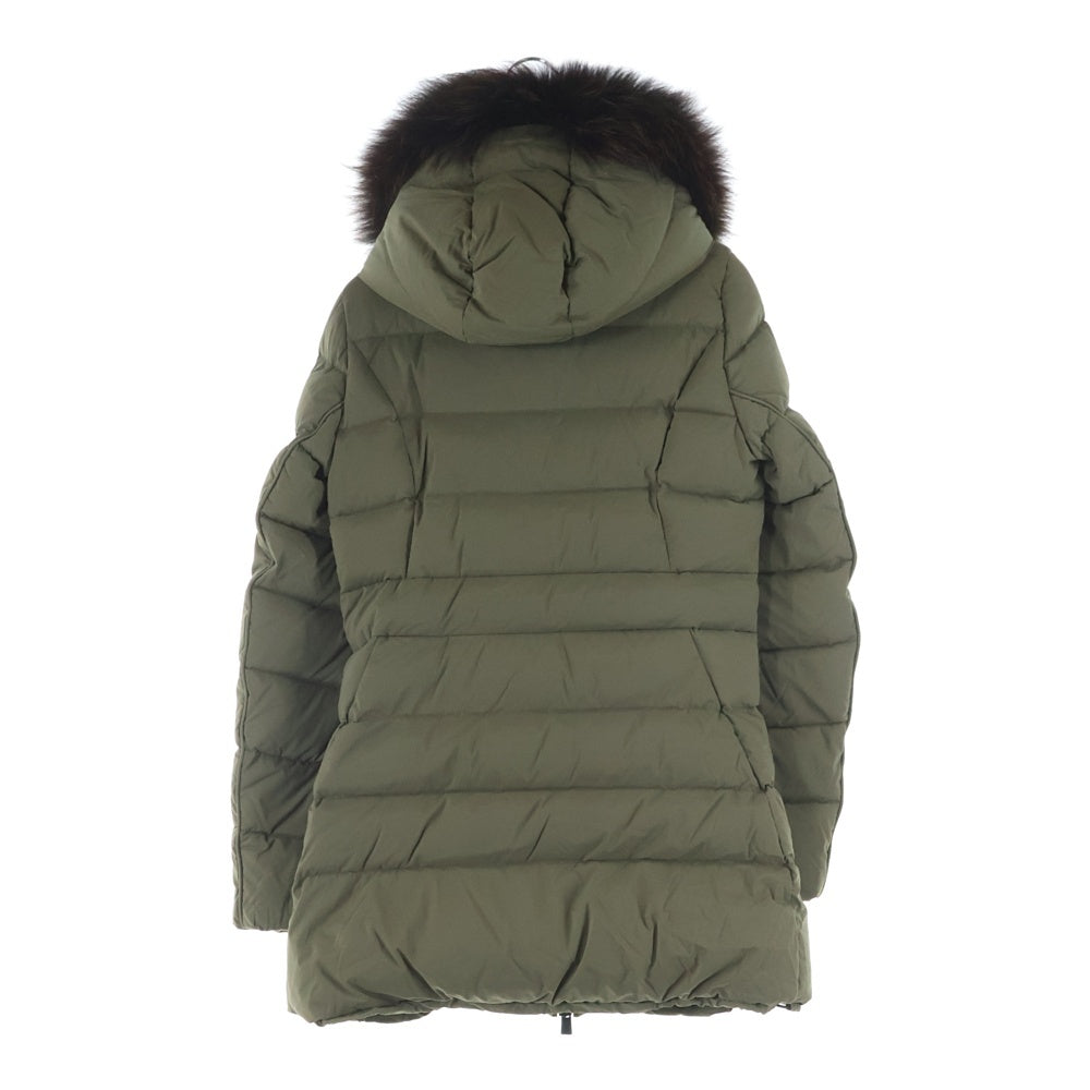 TATRAS(タトラス) CERAMICA セラミカ ファー フーデッド ジップアップ ダウン ロング ジャケット コート カーキ レディース LTA6SH4492