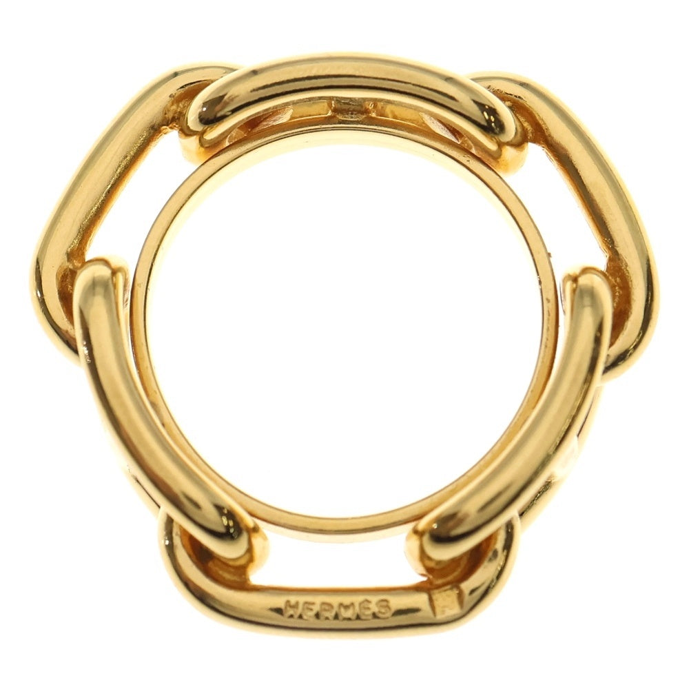 HERMES(エルメス) シェーヌダンクル スカーフリング ゴールド GP