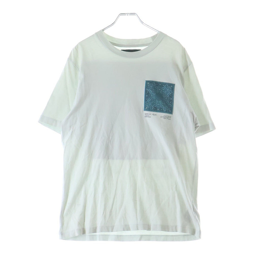 AMIRI(アミリ) MA Logo Bandana S/S Tee バンダナ ロゴ 半袖Tシャツ カットソー ライトグリーン