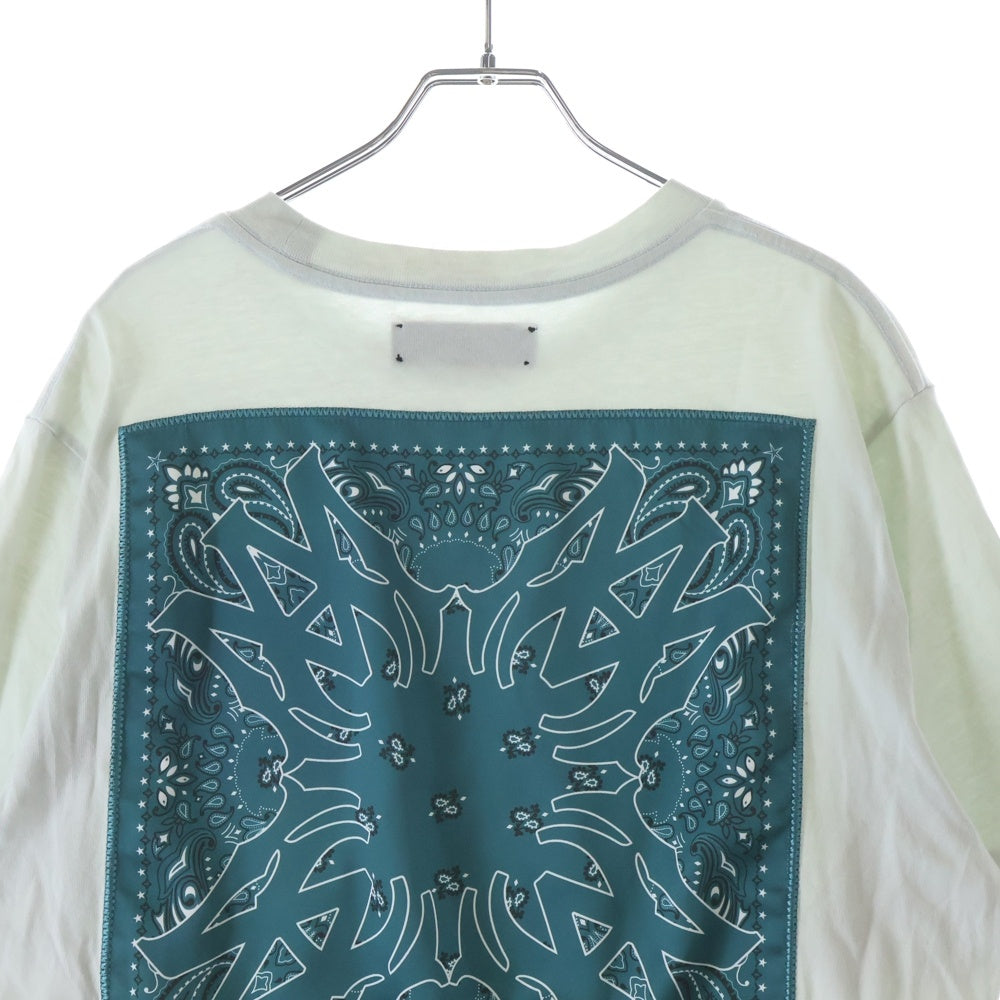 AMIRI(アミリ) MA Logo Bandana S/S Tee バンダナ ロゴ 半袖Tシャツ カットソー ライトグリーン