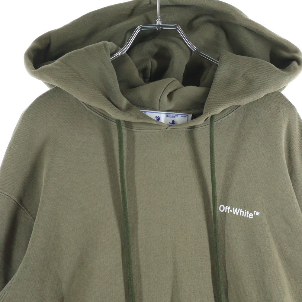 OFF-WHITE(オフホワイト) Brick Arroows Hoodie パーカー フーディ プルオーバーパーカー カーキ OMBB097F22FLE007