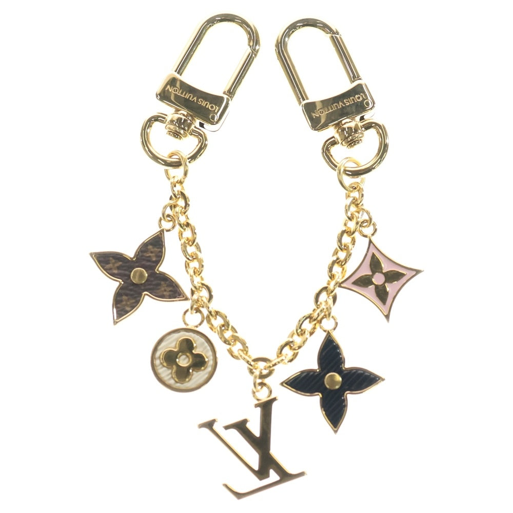LOUIS VUITTON(ルイヴィトン) バッグチャーム・チェーン スプリングストリート バッグチャーム ゴールド×ブラウン×ピンク M01188 レディース