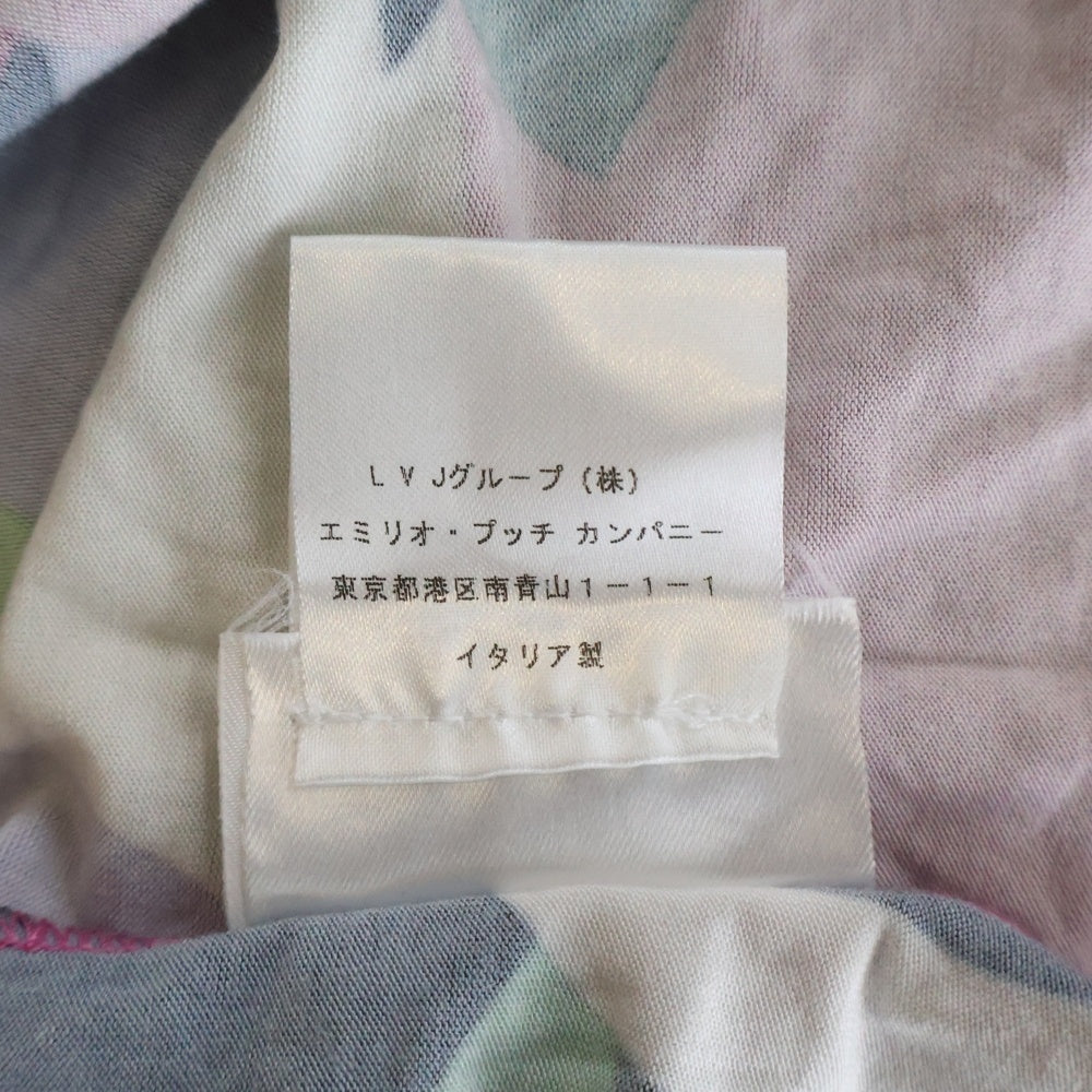 EMILIO PUCCI(エミリオプッチ) プッチ総柄プリントキャミソール ピンク レディース