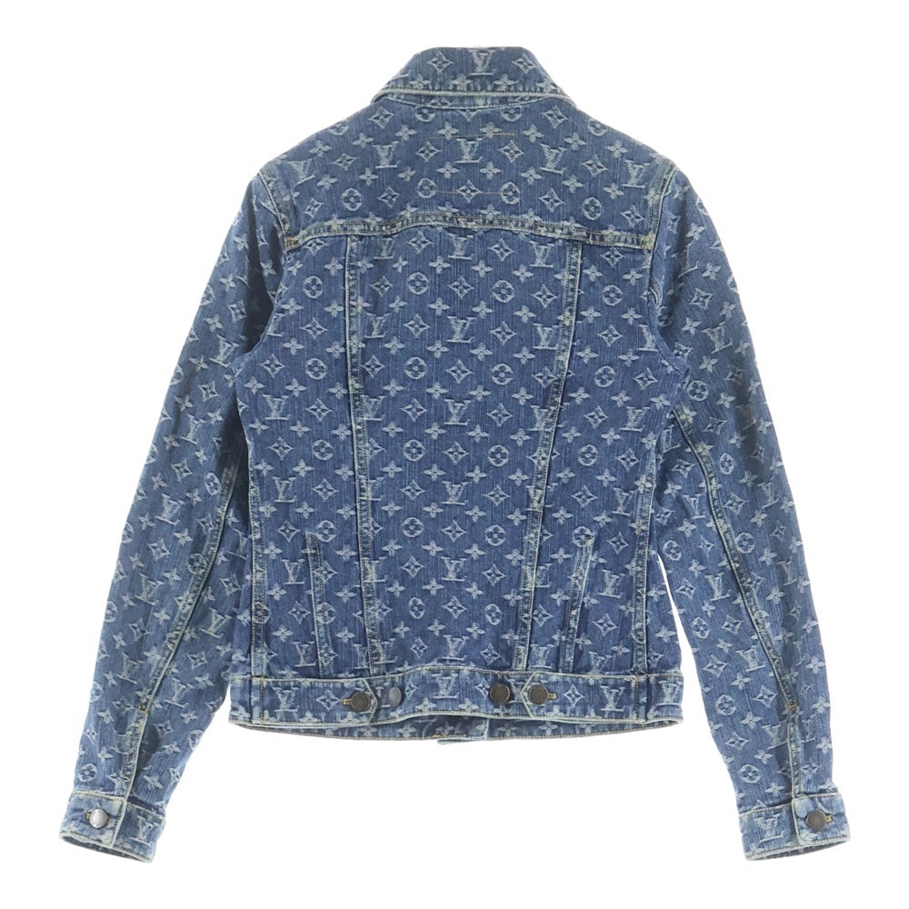 LOUIS VUITTON(ルイヴィトン) 08SS モノグラムジャガード デニムジャケット インディゴ レディース RW081W