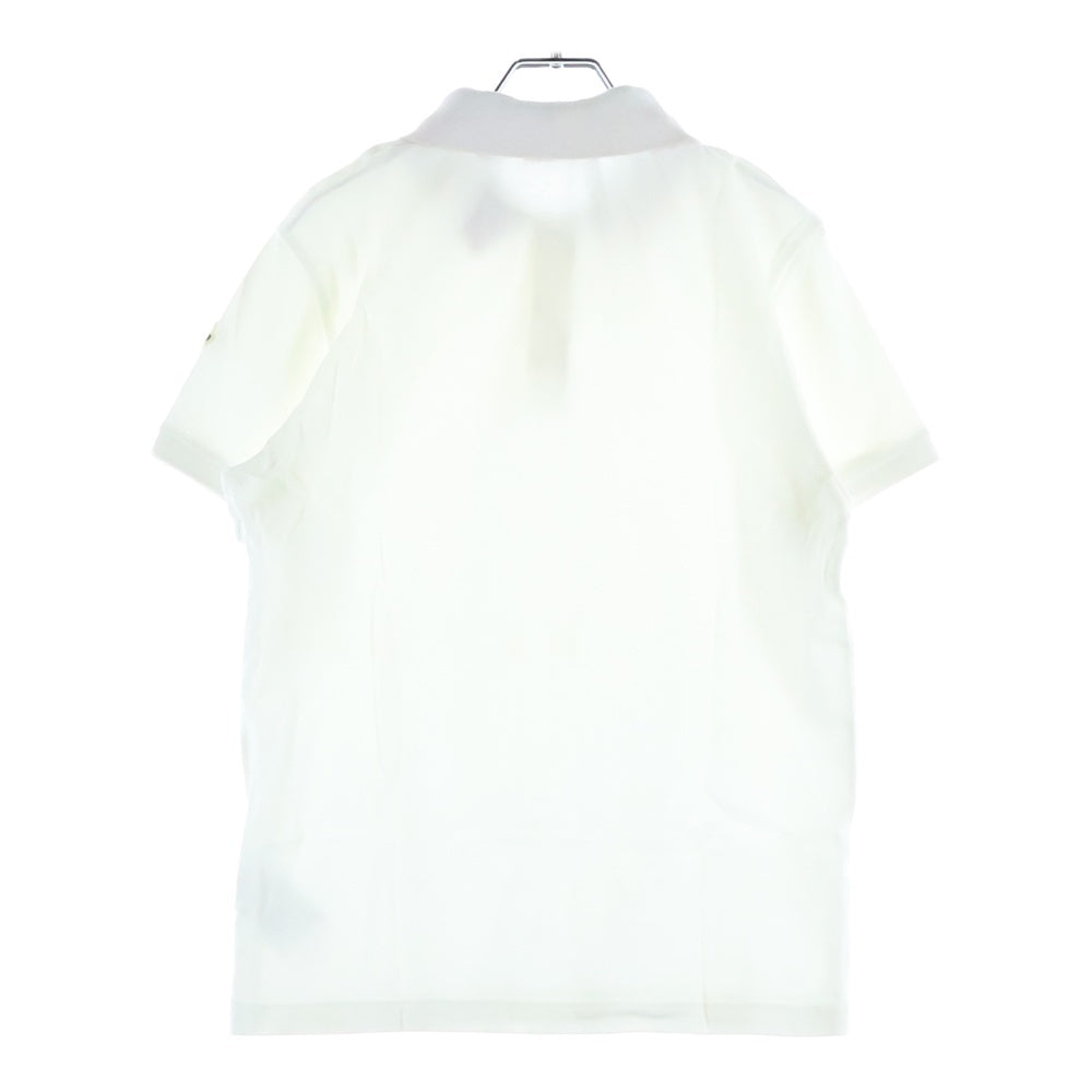 MONCLER(モンクレール) MAGLIA POLO MANICA CORTA ロゴワッペン 半袖ポロシャツ ホワイト G10918A70510 レディース