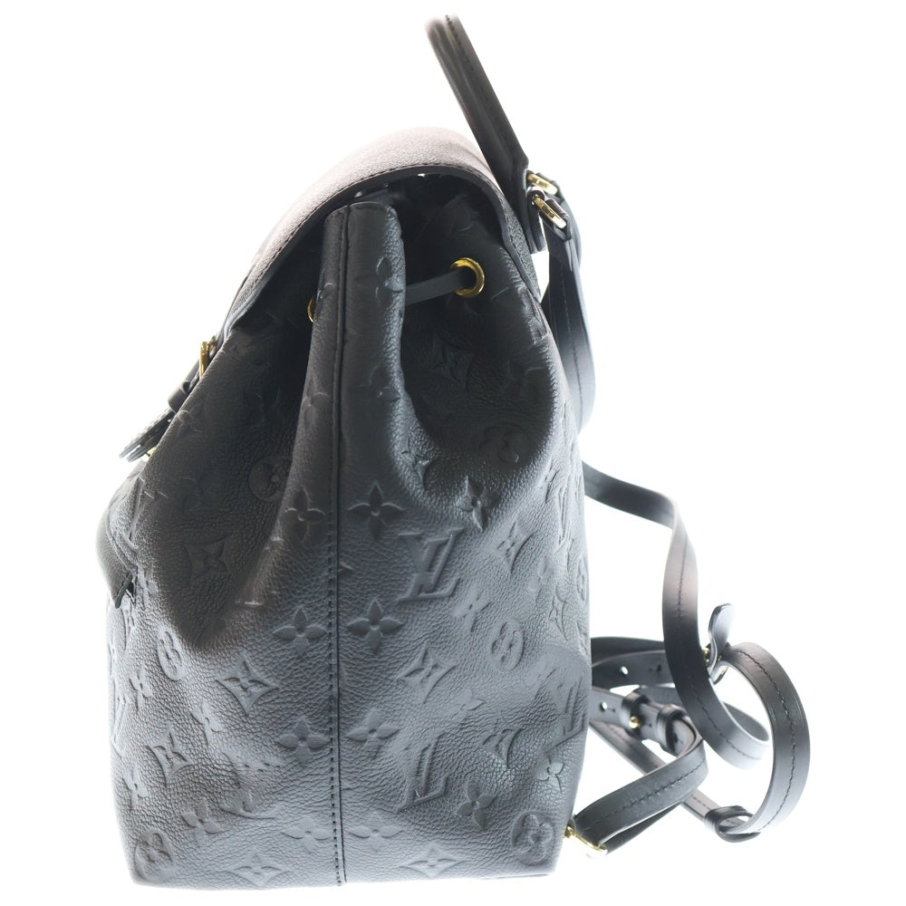 LOUIS VUITTON(ルイヴィトン) アンプラント モンスリPM リュックサック バックパック ブラック ノワール レザー M45205 ゴールド金具 レディース