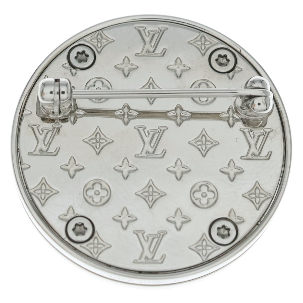 LOUIS VUITTON(ルイヴィトン) モノグラム ステシア ブローチ ピンバッジ シルバー M02413