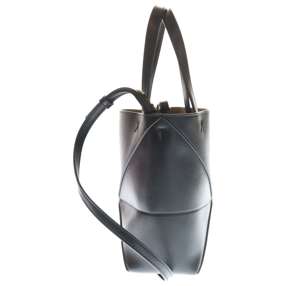 LOEWE(ロエベ) パズルフォルド トート ミニ レザー 2WAY ハンド ショルダーバッグ ブラック レディース
