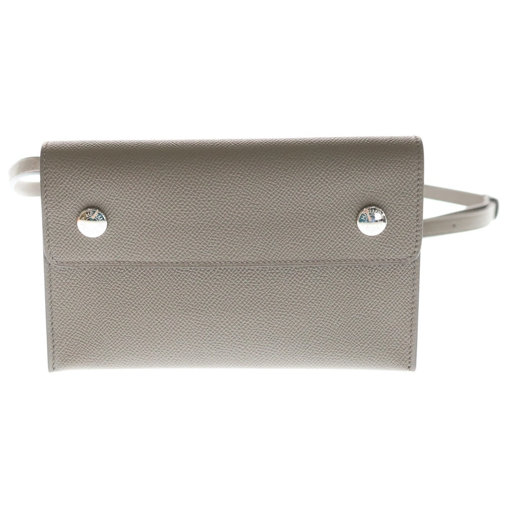 HERMES(エルメス) ナップトゥーゴー エトゥープ エプソン ショルダーバッグ K刻印 シルバー金具 レディース