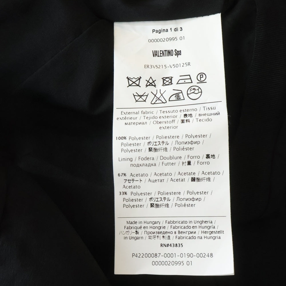 RED VALENTINO(レッド ヴァレンティノ) フラワープリント ノースリーブ ワンピース ブラック/ピンク レディース ER3VS215-V50125R