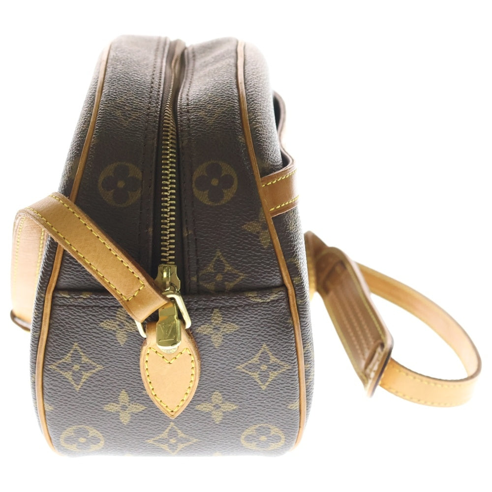 LOUIS VUITTON(ルイヴィトン) モノグラム ブロワ ショルダーバッグ ブラウン レザー×PVC M51221 ゴールド金具