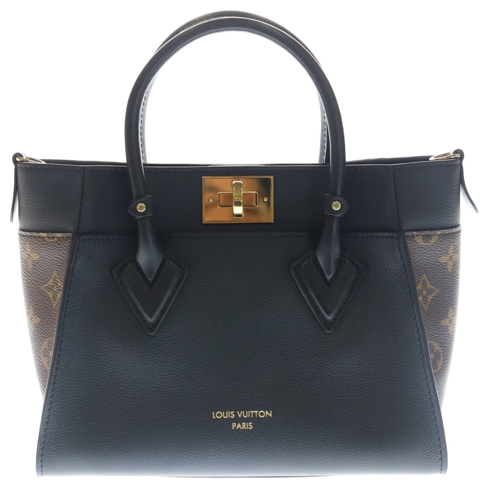 LOUIS VUITTON(ルイヴィトン) オンマイサイドPM モノグラム総柄 ハンドバッグ ショルダーバッグ 2WAY ブラック M57728 レディース