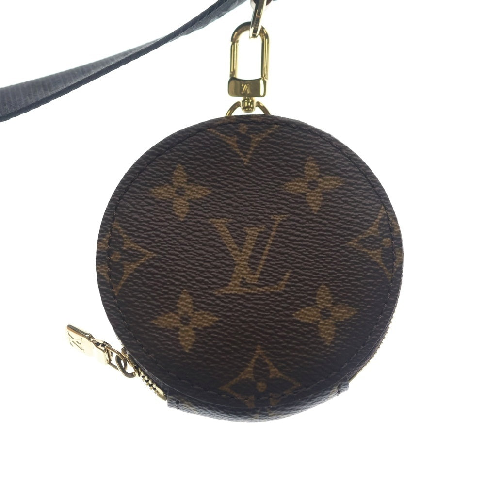 LOUIS VUITTON(ルイヴィトン) モノグラム ショルダーストラップ ポーチ ブラウン PVC J02487 ゴールド金具