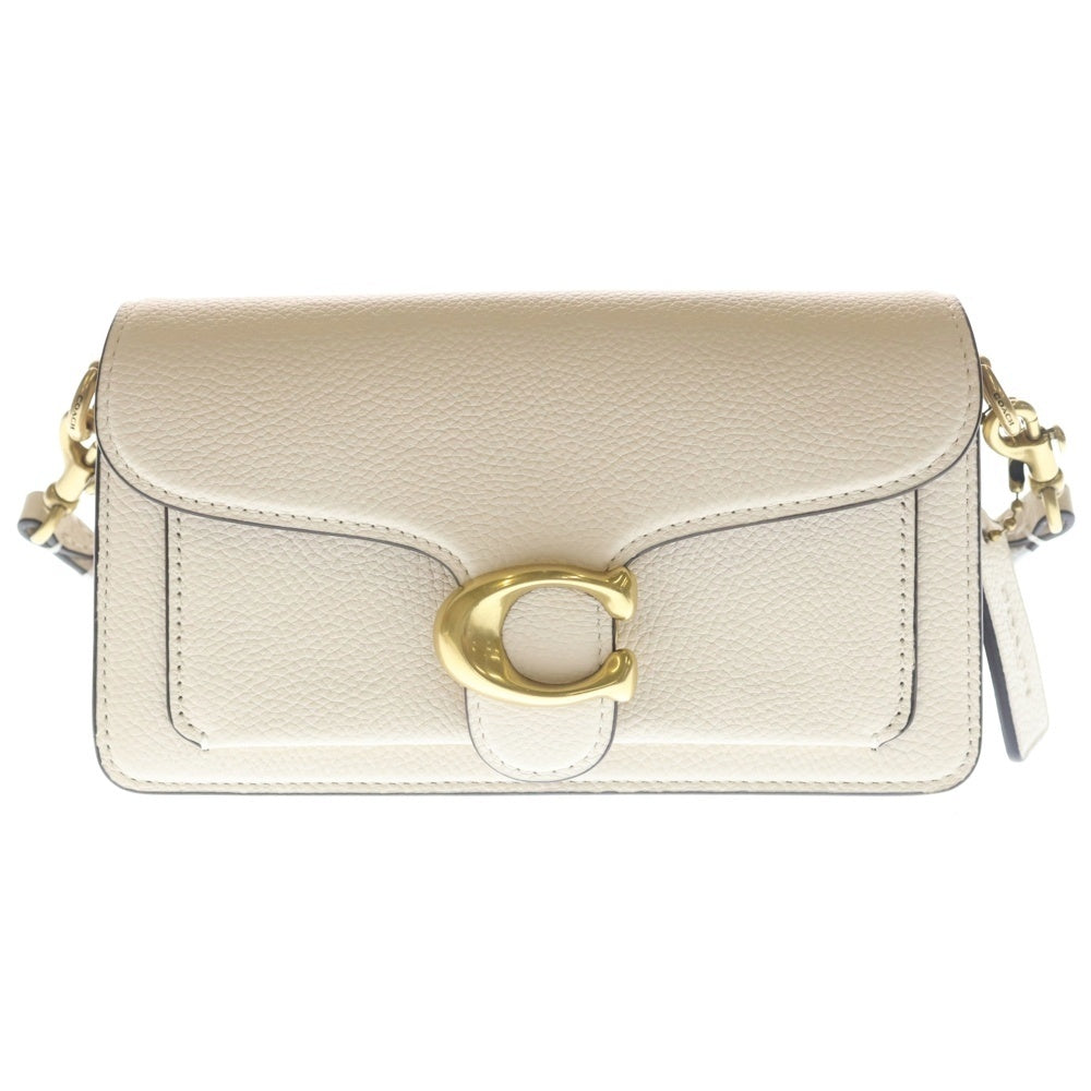 COACH(コーチ) タビー ショルダー バッグ 20 2WAYバッグ ハンドバッグ ショルダーバッグ チェーンバッグ アイボリー ホワイト レザー ゴールド金具 レディース