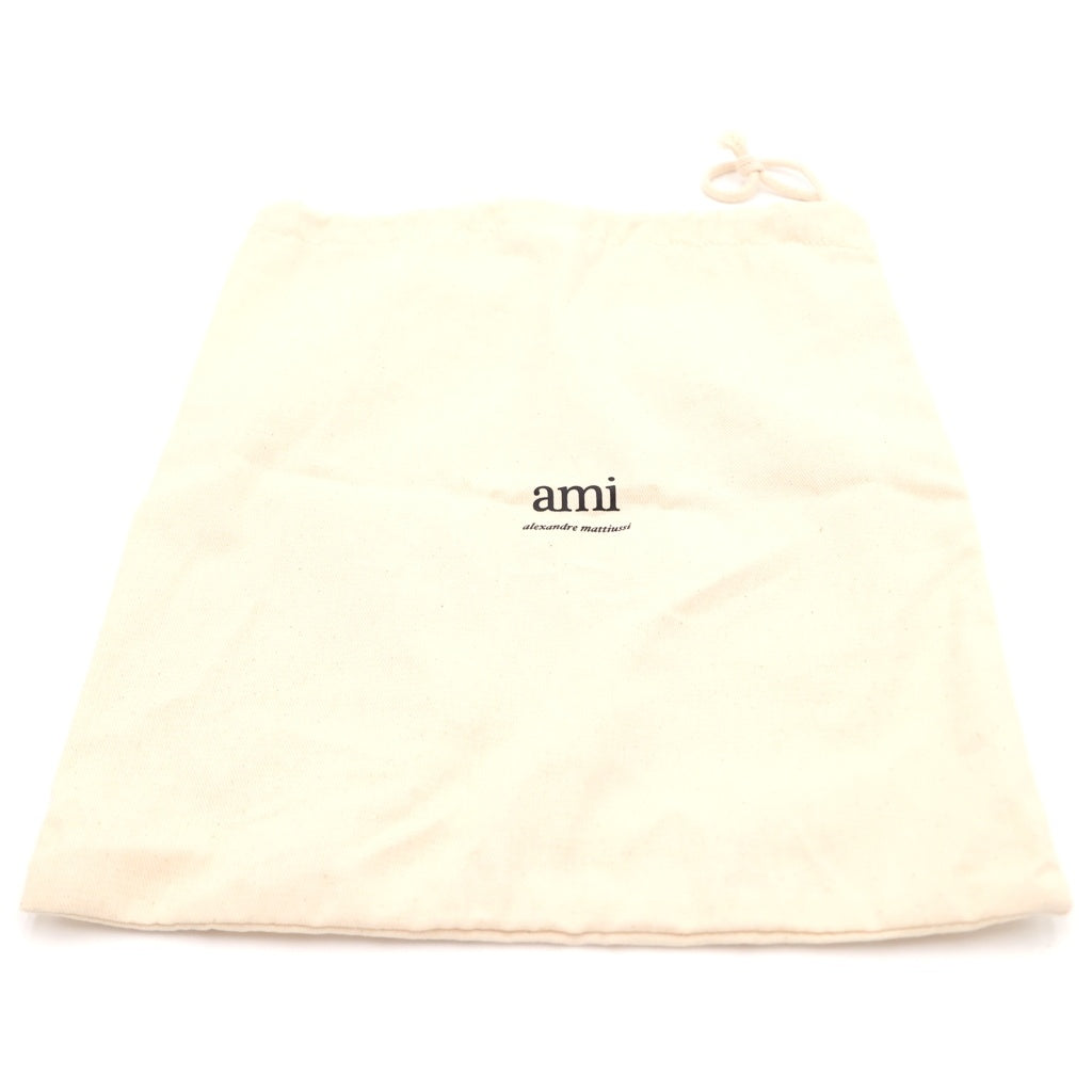 ami paris(アミパリス) スモール クロスボディバッグ ショルダーバッグ ブラック ナイロン