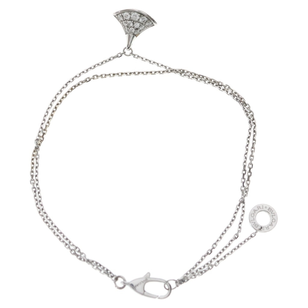 BVLGARI(ブルガリ) ディーヴァ ドリーム パヴェダイヤ ブレスレット K18WG ホワイトゴールド 351119 EX6SH5 レディース