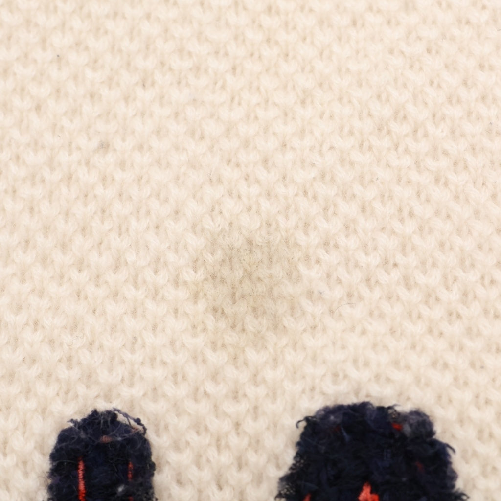 CHANEL(シャネル) ロゴ マフラー ホワイト カシミヤ レディース