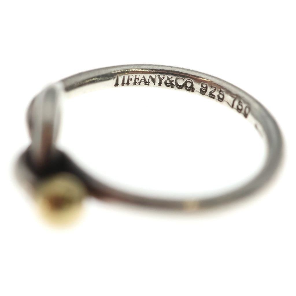 TIFFANY & Co.(ティファニー) ラブノット リング Ag925 Au750 シルバー×ゴールド 指輪