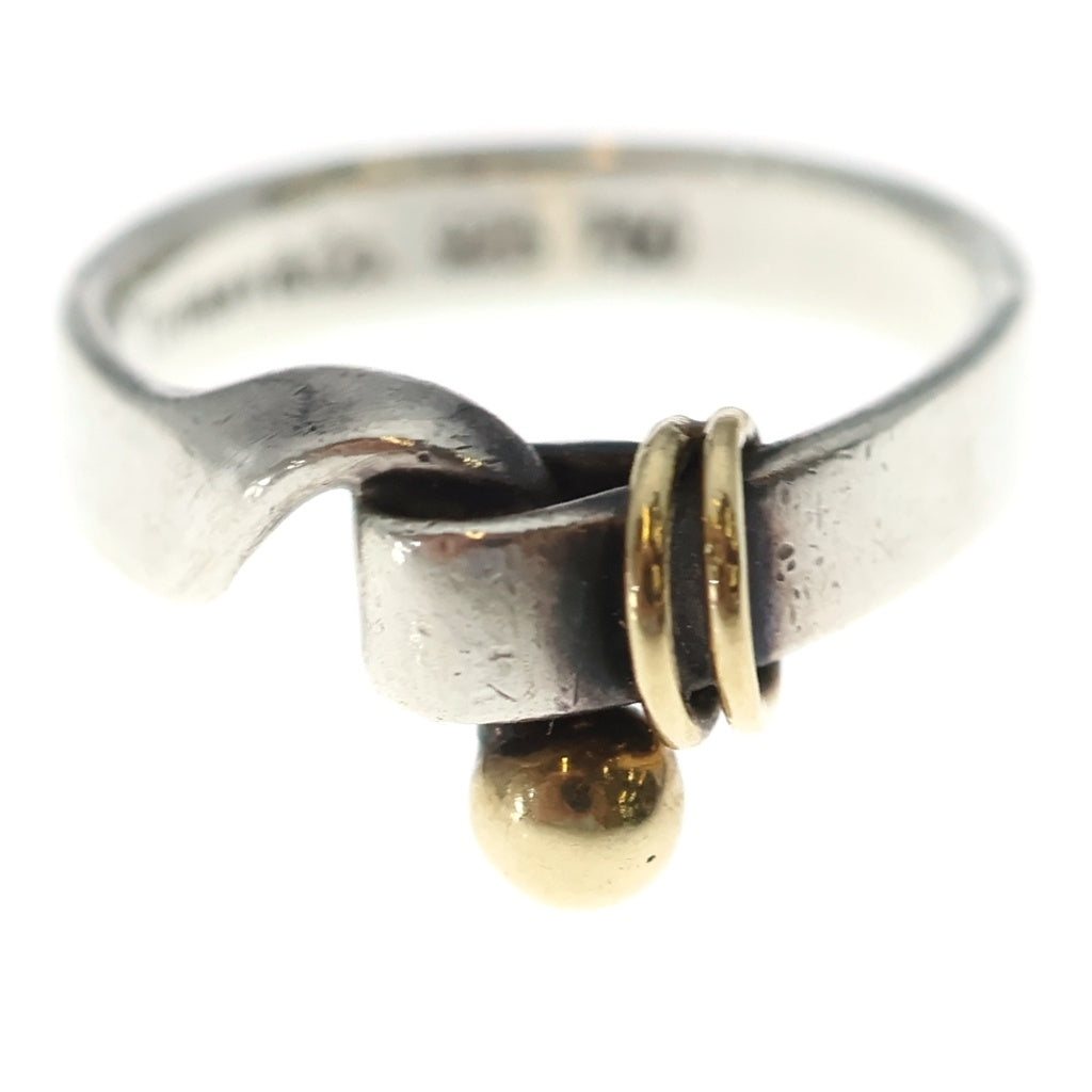 TIFFANY & Co.(ティファニー) フック&アイ リング Ag925/Au750 シルバー ゴールド 指輪