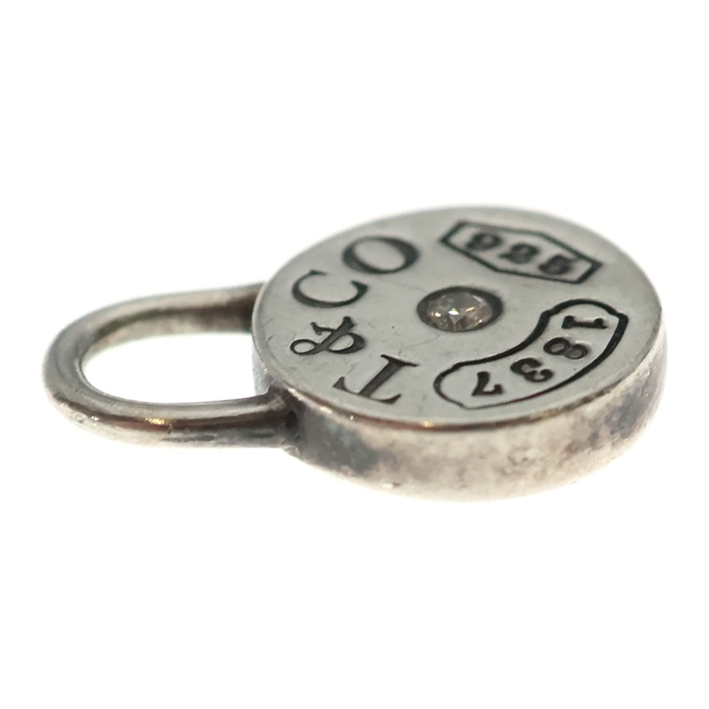 TIFFANY & Co.(ティファニー) 1837 ラウンドロック カデナ 1PD ダイヤモンド ネックレストップ Ag925 SV シルバー