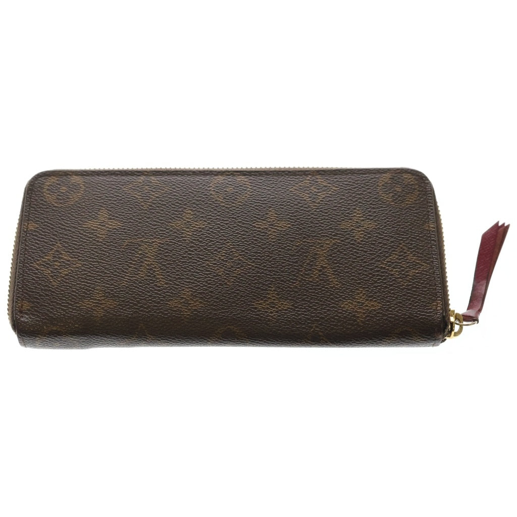 LOUIS VUITTON(ルイヴィトン) モノグラム ボルトフォイユクレマンス ロングウォレット 長財布 カードケース ブラウン×ピンク PVC レザー M60742 ゴールド金具 レディース