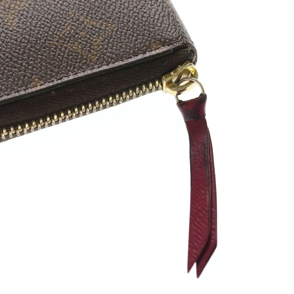 LOUIS VUITTON(ルイヴィトン) モノグラム ボルトフォイユクレマンス ロングウォレット 長財布 カードケース ブラウン×ピンク PVC レザー M60742 ゴールド金具 レディース