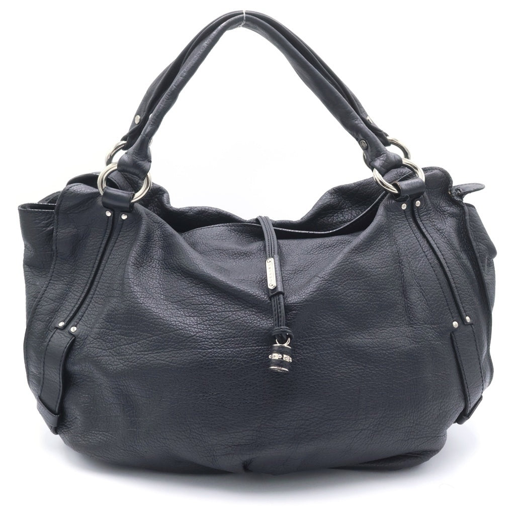 CELINE(セリーヌ) ビタースウィート ボストンバッグ ハンドバッグ ブラック レザー シルバー金具