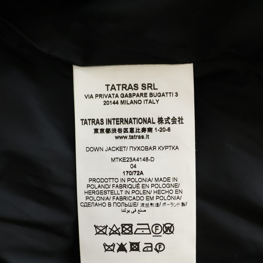 TATRAS(タトラス) AGORDO アゴルド ウール フーデッド ダウンジャケット ブラック MTKE23A4148-D
