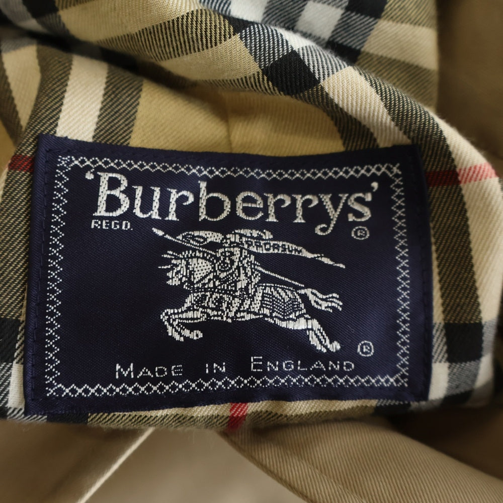 BURBERRYS(バーバリーズ) 裏地ノバチェック柄 ラグランスリーブ ステンカラーコート ベージュ