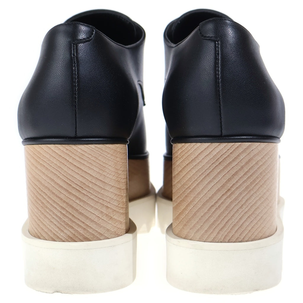STELLA McCARTNEY(ステラマッカートニー) エリス シャークソール プラットフォーム 厚底 レースアップ シューズ ブラック レディース 363997