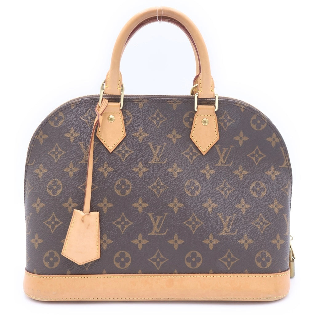 LOUIS VUITTON(ルイヴィトン) モノグラム アルマPM 新型 ハンドバッグ ブラウン レザー×PVC M53151 ゴールド金具 レディース