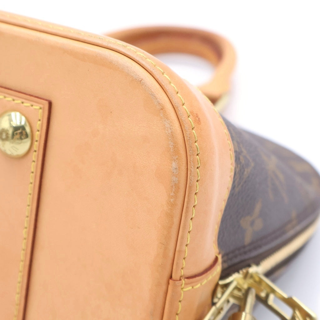 LOUIS VUITTON(ルイヴィトン) モノグラム アルマPM 新型 ハンドバッグ ブラウン レザー×PVC M53151 ゴールド金具 レディース