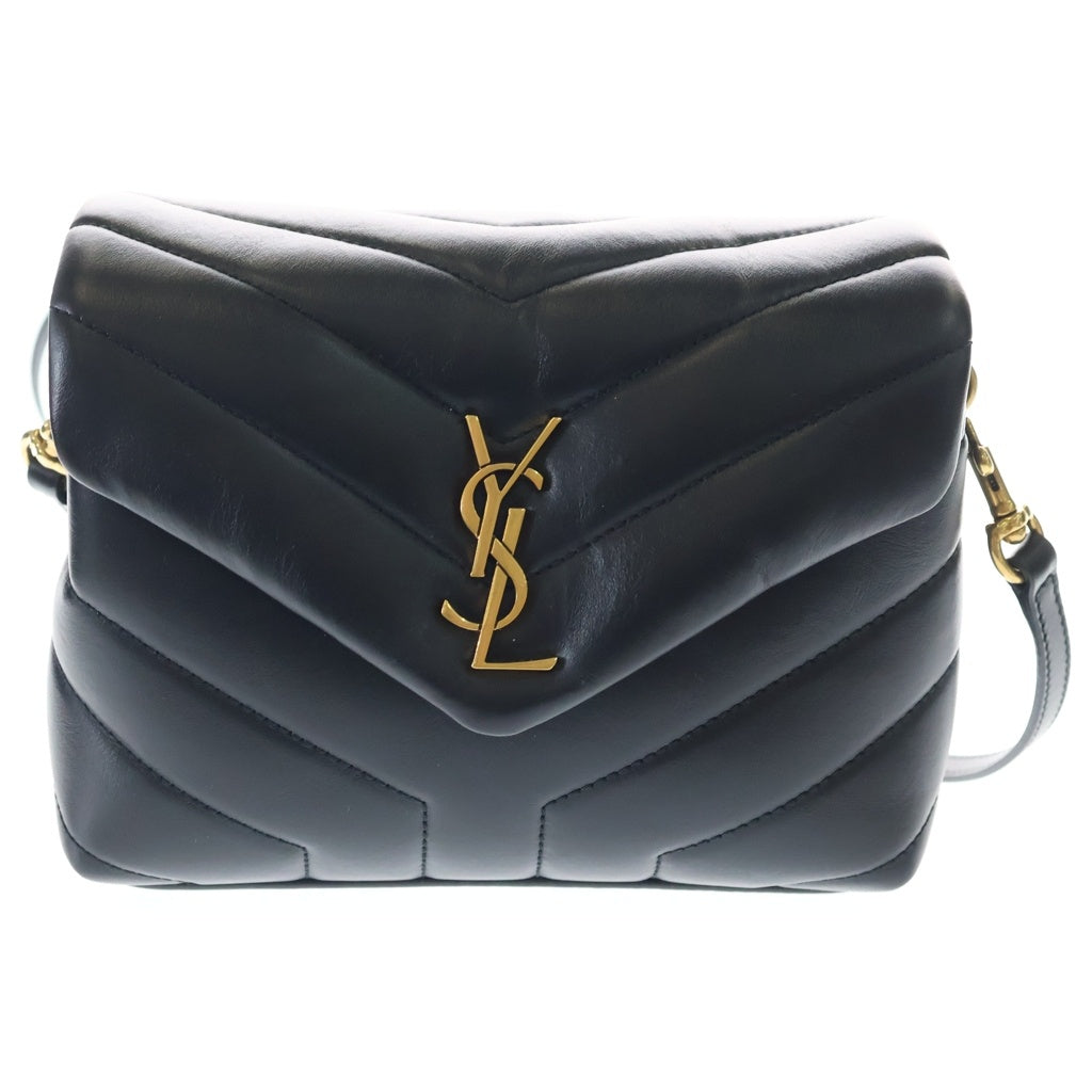 SAINT LAURENT PARIS(サンローランパリ) ルル トイ レザー チェーンショルダーバッグ ブラック 678401 ゴールド金具 レディース
