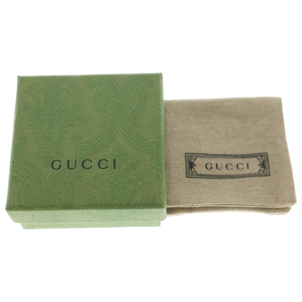 GUCCI(グッチ) インターロッキングG リング ブラック×シルバー SV×オニキス #13 レディース