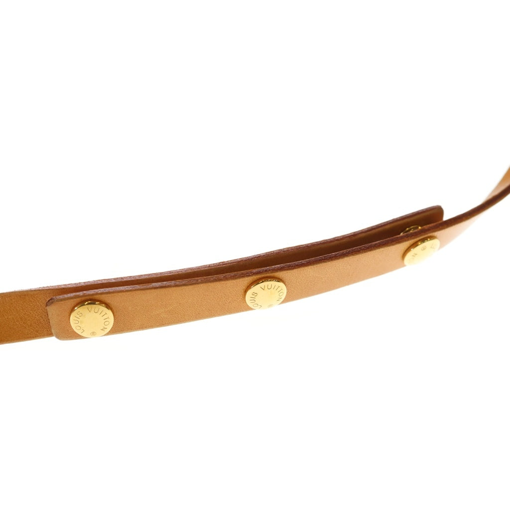 LOUIS VUITTON(ルイヴィトン) モノグラム ポシェットフロランティーヌ ショルダーバッグ ミニバッグ ブラウン レザー×PVC M51240 ゴールド金具 レディース