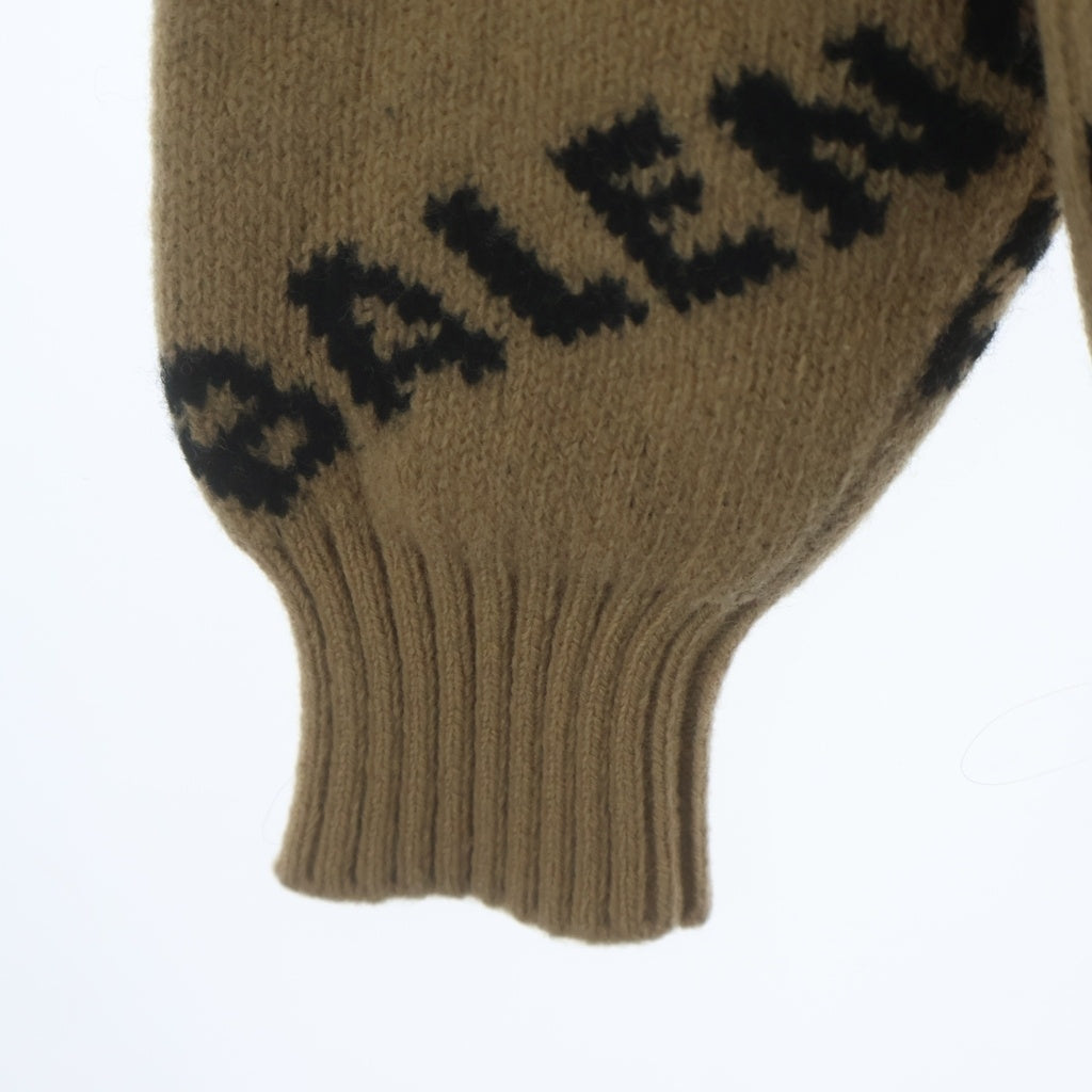 BALENCIAGA(バレンシアガ) ロゴ ジャガード ニット ベージュ XS 547831 レディース