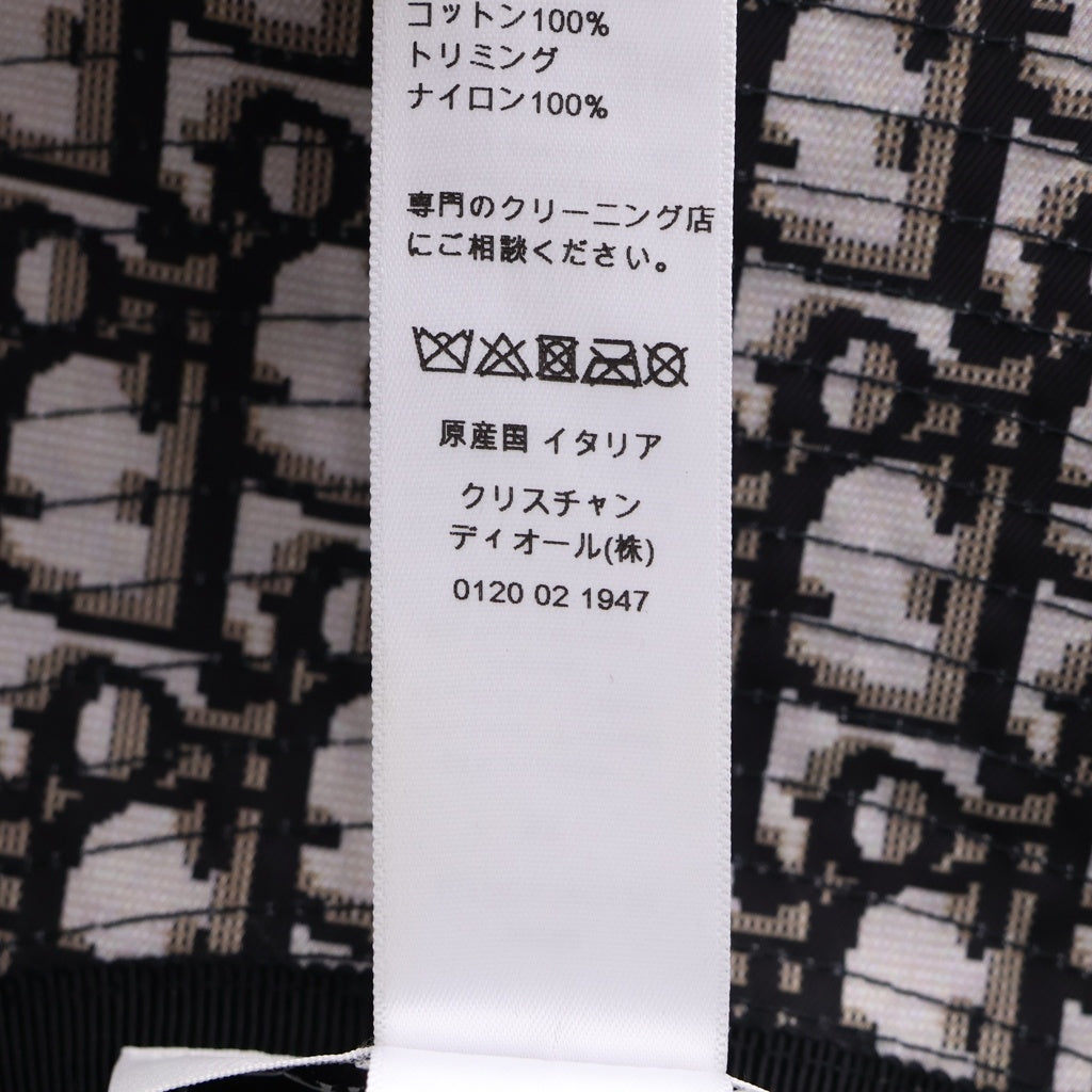 DIOR(ディオール) オブリーク レースレイヤード バケットハット 帽子 ブラック レディース 95TDD924G130