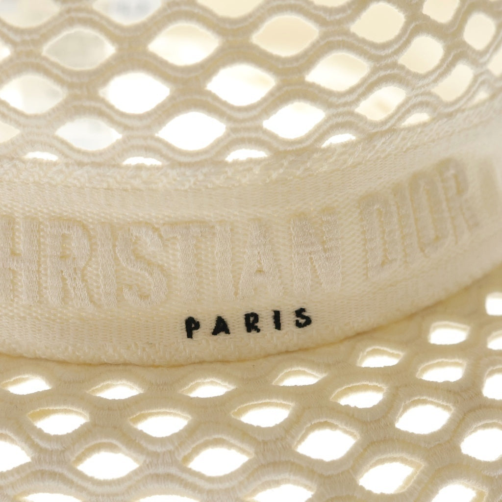 DIOR(ディオール) メッシュ ボブ バケット ハット 帽子 ホワイト 22DMH923A131 レディース