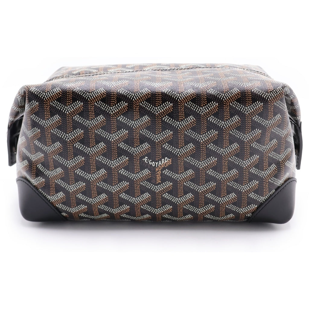 GOYARD(ゴヤール) ボーイング25 クラッチバッグ ケース ポーチ セカンドバッグ ブラック レザー シルバー金具 レディース