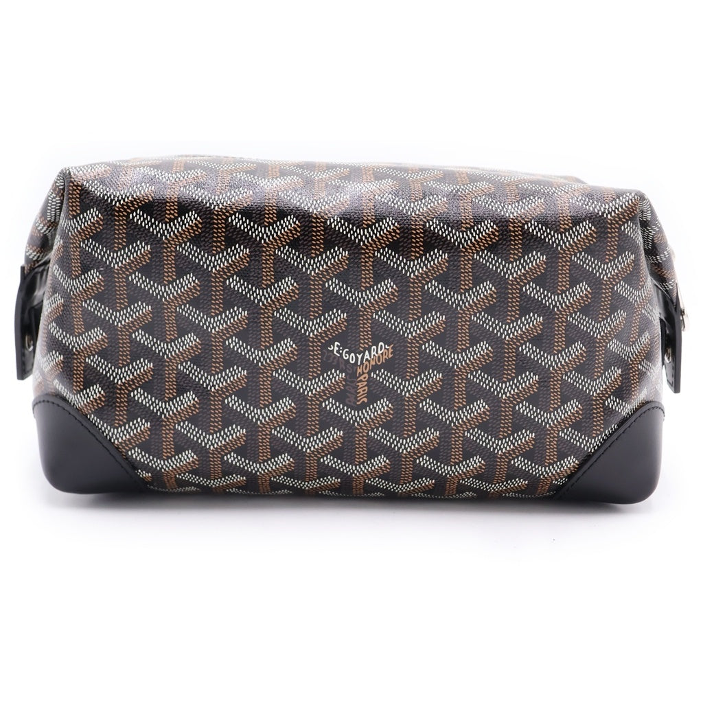 GOYARD(ゴヤール) ボーイング25 クラッチバッグ ケース ポーチ セカンドバッグ ブラック レザー シルバー金具 レディース