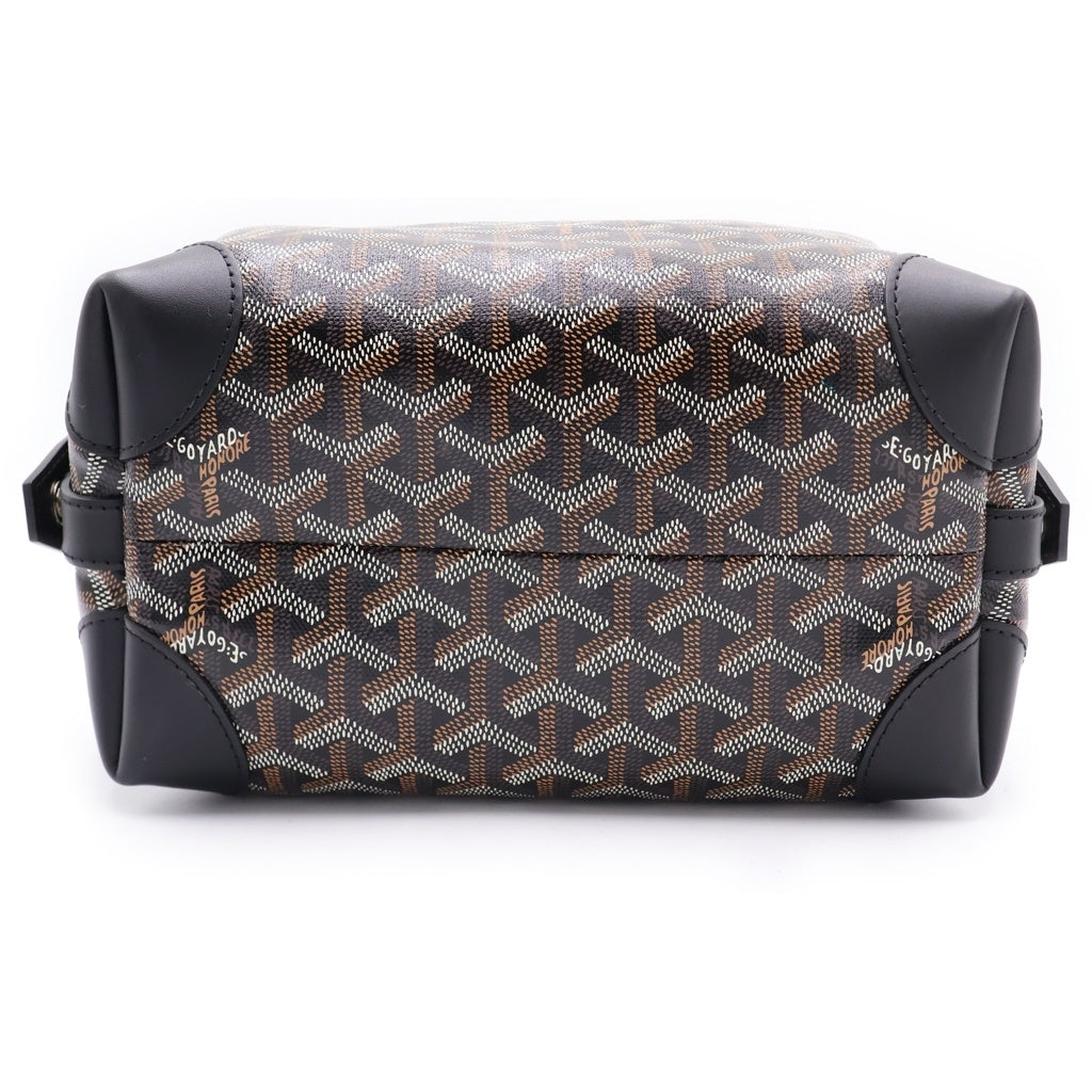GOYARD(ゴヤール) ボーイング25 クラッチバッグ ケース ポーチ セカンドバッグ ブラック レザー シルバー金具 レディース